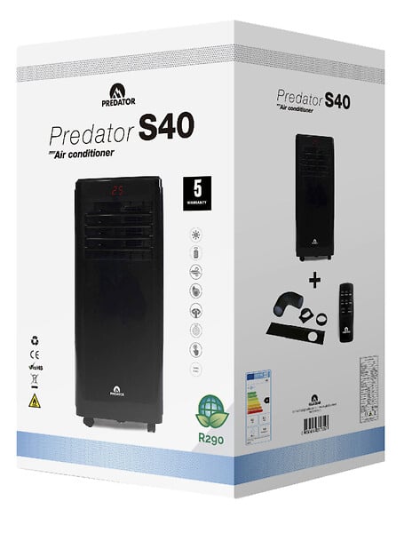 PREDATOR - Climatiseur mobile S40WIFI - 3500W et 12000BTU - Noir - large