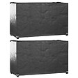 VIDAXL - vidaXL Housses salon de jardin 2pcs 8œillets 125x55x75cm rectangulaire - vignette