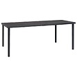 VIDAXL - vidaXL Table à dîner d'extérieur Anthracite 190x90x74 cm Acier - vignette