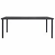 VIDAXL - vidaXL Table à dîner d'extérieur Anthracite 190x90x74 cm Acier - vignette