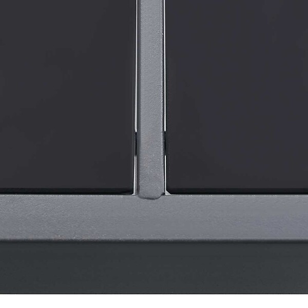 VIDAXL - vidaXL Table à dîner d'extérieur Anthracite 190x90x74 cm Acier - large