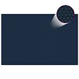 VIDAXL - vidaXL Film solaire de piscine flottant PE 600x400 cm Noir et bleu - vignette