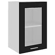 VIDAXL - vidaXL Armoire en verre suspendue "Lyon" Noir 40x31x60 cm - vignette