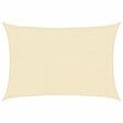 VIDAXL - vidaXL Voile d'ombrage 160 g/m² Crème 3x4 m PEHD - vignette