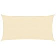 VIDAXL - vidaXL Voile d'ombrage 160 g/m² Crème 3x6 m PEHD - vignette
