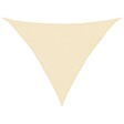 VIDAXL - vidaXL Voile d'ombrage 160 g/m² Crème 4x4x5,8 m PEHD - vignette