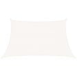 VIDAXL - vidaXL Voile d'ombrage 160 g/m² Blanc 3/4x2 m PEHD - vignette