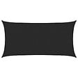 VIDAXL - vidaXL Voile d'ombrage 160 g/m² Noir 2x4 m PEHD - vignette