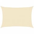 VIDAXL - vidaXL Voile d'ombrage 160 g/m² Crème 3,5x5 m PEHD - vignette