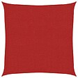 VIDAXL - vidaXL Voile d'ombrage 160 g/m² Rouge 3,6x3,6 m PEHD - vignette