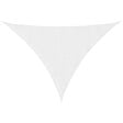 VIDAXL - vidaXL Voile de parasol tissu oxford triangulaire 3x4x4 m blanc - vignette