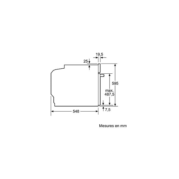 NEFF - Four Intégrable Combi Vapeur 71l 60cm Pyrolyse - B6AVH7AN3F - large