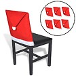 VIDAXL - vidaXL Housses de dossier de chaise 6 pcs Bonnet de Père Noël - vignette