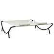 VIDAXL - vidaXL Chaise longue d'extérieur Tissu Crème - vignette