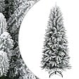 VIDAXL - vidaXL Sapin de Noël artificiel avec neige floquée 180 cm PVC et PE - vignette