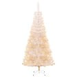 VIDAXL - vidaXL Sapin de Noël artificiel pointes iridescentes Blanc 240 cm PVC - vignette