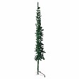VIDAXL - vidaXL Demi sapin de Noël artificiel mince avec support Vert 210 cm - vignette