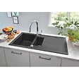GROHE - Évier K400 GROHE 31642AP0 1 bac + 1/2 bac + 1 égouttoir - noir granite - vignette