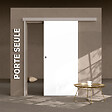 COULICOOL - Porte Coulissante Seule - Prépeinte Plane 93 cm - vignette