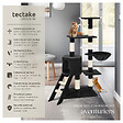 TECTAKE - Arbre à chat DOMINIQUE 142 cm noir - vignette