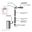 INTERSTOVES - Pack Poêle à granules MARINA 14 Etanche Canalisable + Kit Conduit Ventouse (sortie façade) - - vignette