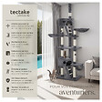 TECTAKE - Arbre à chat HANSI 260 cm gris - vignette