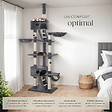 TECTAKE - Arbre à chat HANSI 260 cm gris - vignette