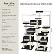 TECTAKE - Arbre à Chat Entissar 214 cm noir - vignette