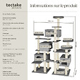 TECTAKE - Arbre à Chat Entissar 214 cm gris - vignette
