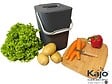 KAJO - Seau à compost Bioseau 7,5L - Gris - L.20xl.19,5xH.29cm - vignette