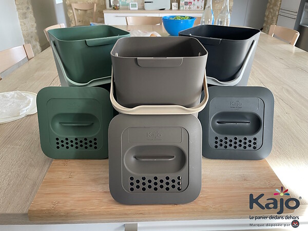 KAJO - Lot de 2 filtres pour seau à compost 7,5L KAJO - large