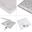 SANIVERRE - HIEMAL Receveur de douche 70 x 150 cm résine Blanc aspect ardoise + bonde incluse - Salle de bain - vignette