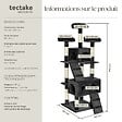 TECTAKE - Arbre à chat MOGLI 170 cm noir - vignette