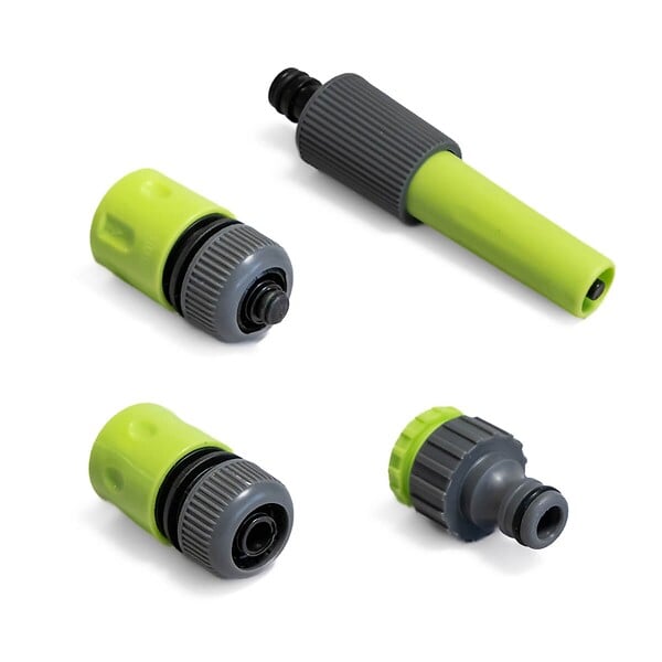 KINZO GARDEN - Kit Arrosage 4 Pièces Lance + 3 raccords 1/2" 15mm réglables Jardin irrigation KINZO - large