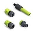 KINZO GARDEN - Kit Arrosage 4 Pièces Lance + 3 raccords 1/2" 15mm réglables Jardin irrigation KINZO - vignette