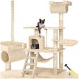 TECTAKE - Arbre à Chat STOKELEY 141 cm beige - vignette