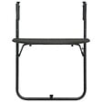 VIDAXL - vidaXL Table de balcon Marron 60x64x83,5 cm Plastique Aspect de rotin - vignette