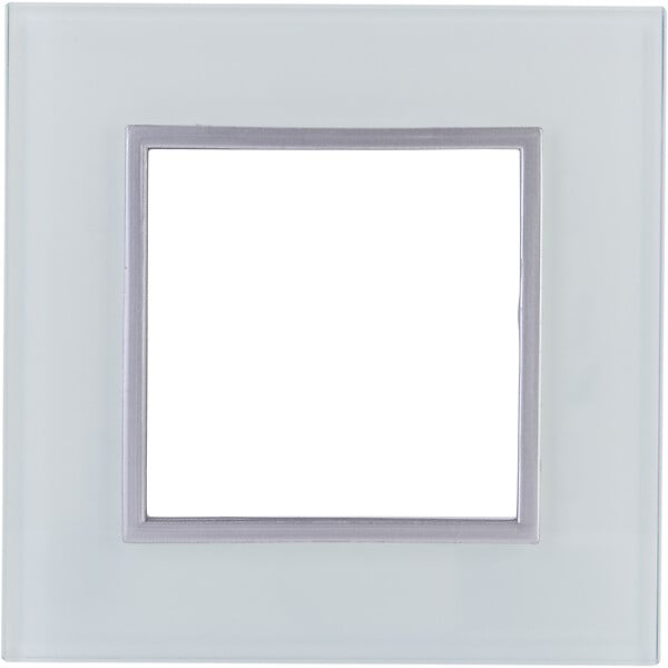 ZENITECH - Plaque de finition simple en verre Kalya - Blanc - Zenitech - large