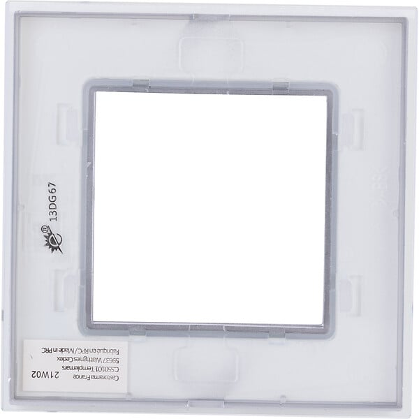ZENITECH - Plaque de finition simple en verre Kalya - Blanc - Zenitech - large