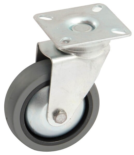 AVL - Roulette fixe AVL - Roue caoutchouc Ø 50 - Charge 30 kg - 518859AS - large