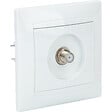 ZENITECH - Prise satéléphonelite encastrée mâle Ø7mm type F Zyna - Blanc - Zenitech - vignette