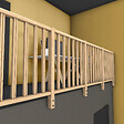 KORDO - Poteau sapin applique SELVA dimension 1230x80x70mm - vignette