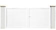 MOREY - Portail battant PVC Palma - Blanc - L.350xH.165cm - vignette