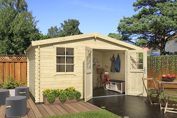 LASITAMAJA - Abri bois amely 34mm Surface HORS TOUT  12.16 M2 - large