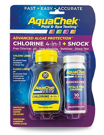 AQUACHEK - Testeur aquachek chlorine 4 en 1 shock - large