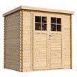 TIMBELA - Abri de jardin en bois - l204xL142xH200cm / 2.22m2 - AVEC SOL TRAITÉ - M311F+M311G - vignette