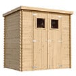 TIMBELA - Abri de jardin en bois - l204xL142xH200cm / 2.22m2 - M311 - vignette