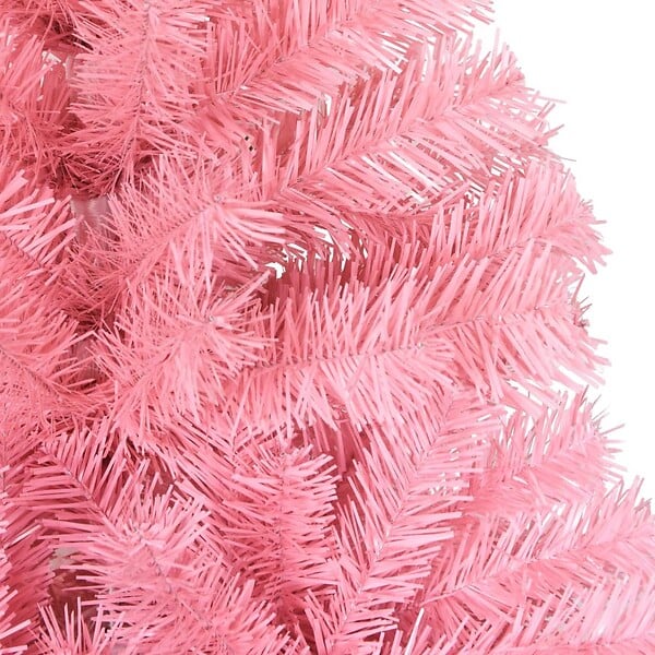 VIDAXL - vidaXL Sapin de Noël artificiel avec support rose 150 cm PVC - large