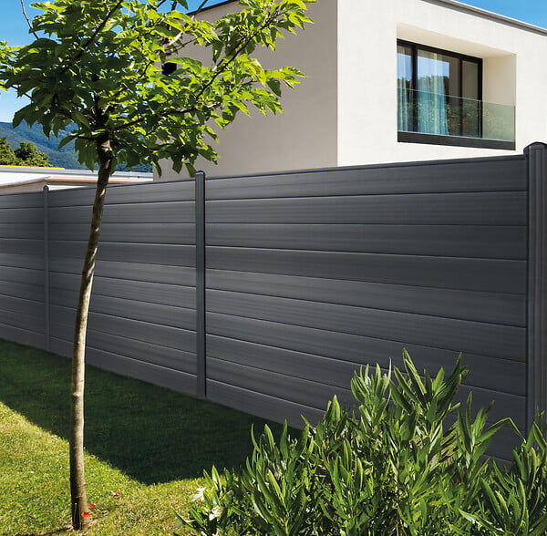 P-MEX - Kit poteau P-Mex -  Gris anthracite - 8x8x230cm - large