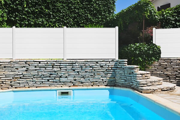 MOREY - Clôture plane en PVC L.150 x H.90 cm - large